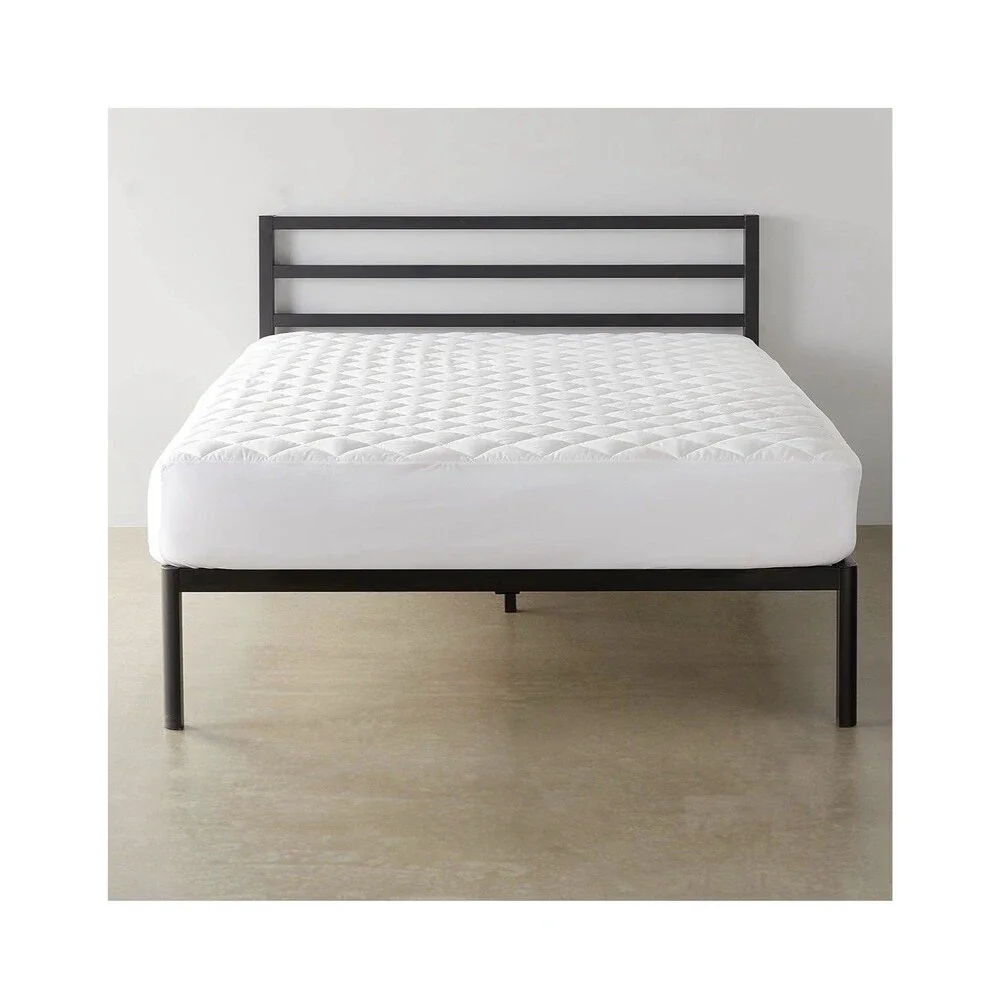 Amazon Basics Hypoallergenic Quilted Mattress Topper Pad - Full Size White